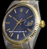 Rolex Datejust 1601 Oyster Bracelet Blue Dial